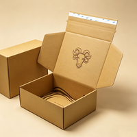 Boîte en carton ondulé personnalisée en gros avec impression de logo, boîte d'expédition en carton ondulé pour cosmétiques, huiles essentielles, savon