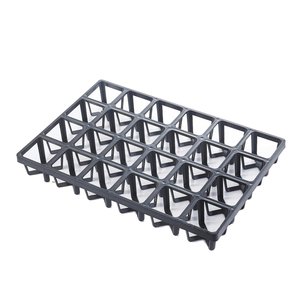 Support de pot à succulentes en gros à 24 cellules avec plateau de germination pour pots de pépinière carrés de 7x8 cm - Product Image 1