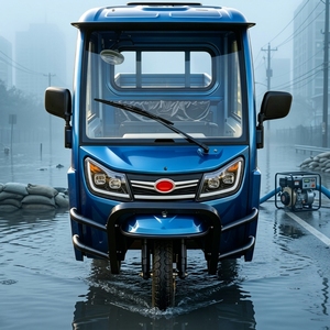 Triciclo Elettrico 72V 58AH con Certificazione EEC COC L2e per Trasporto Merci, Dotato di Motore A1500kw per Consegne di Piccole Imprese e Trasporto Colture Agricole - Product Image 4