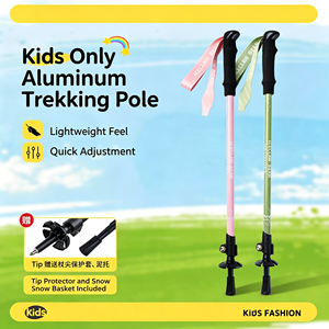 Bastón de Trekking Plegable de Aleación de Aluminio de 3 Secciones Ajustable con Sistema de Bloqueo Rápido para Senderismo - Product Image 2