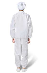 Blouse de protection antistatique ESD de niveau D <span class=keywords><strong>Fairtech</strong></span>, bleue et blanche, à coutures soudées, en polyester, pour salle blanche et laboratoire - Product Image 6