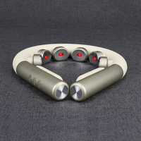 Mini Tragbarer Reise-Nackenmassagegerät mit Wärme und Vibration, 16 Geschwindigkeitsstufen, Akupunktur-Knetfunktion für die Halswirbelsäule