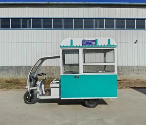 Thương mại thực phẩm ngoài trời xe thức ăn nhanh xe tải thép không gỉ di động ba bánh xe tải thực phẩm để bán - Product Image 3