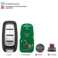 LONSDOR LK50-02 Serie NXP Llave Inteligente Universal de 4 Botones Estilo Chrysler para KW100/ K518 FCV/ K518 PRO