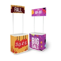Comptoir promotionnel léger et portable pour supermarché, idéal pour la publicité et les promotions - Vente en gros usine
