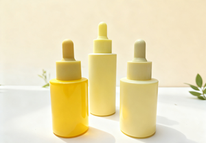 20ml 30ml 50ml Frosted Glass Empty <b>Bottle</b> with Colored <b>Dropper</b> Serum <b>Dropper</b> <b>Bottle</b> for Essential Oil - Product Image 3