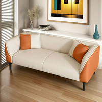 Nouvelle arrivée, canapé carré inclinable en PU, canapé moderne 2/3 places, petit canapé pour salon, hôtel et maison de location