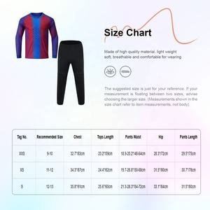 Ensemble de protection pour gardien de but de football pour garçons de 9 à 13 ans, t-shirt et pantalon, entraînement de football, rugby, basketball, volley-ball, baseball - Product Image 6