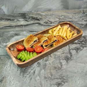 Wooden Serving Platters for Home Decor Acacia <strong>Wood</strong> Serving Trays - Product Image 1