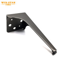 WINSTAR Stärkere Möbelfüße TV-Schrank-Beine Schwarz Moderne Sofa- und Bettbeine für Zuhause, Apartment, Büro, Hotel