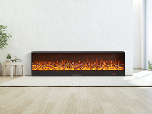 Insert de <span class=keywords><strong>cheminée</strong></span>: flamme simulée, <span class=keywords><strong>chauffage</strong></span> électrique intégré, <span class=keywords><strong>cheminée</strong></span> décorative personnalisée avec <span class=keywords><strong>fausse</strong></span> flamme pour les salons - Product Image 3