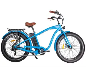 2023 big power electric fat tire bike 48v 500w beach cruiser electric bike from BISEK CYCLE