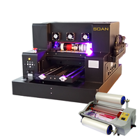 Impresora UV/DTF Multifuncional Automática A4 con Cabezal Epson, Nueva Impresora UV para Barnizar Fundas de Teléfono, Botellas Cilíndricas