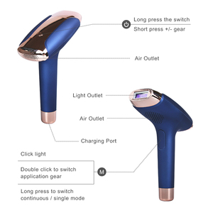 Dispositivo de Belleza Portátil <span class=keywords><strong>Notime</strong></span>, Resistente al Agua, con Batería, Depiladora Permanente Indolora 3 en 1 IPL para Rostro y Axilas - Product Image 1
