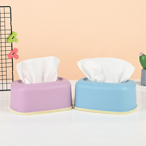 Medium-to-large Matte-finish Curved Tissue Box Custom-made PP Plastic Modern Minimalist Design; Branded Logos for Corporate - Product Image 4