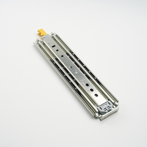 Heavy Duty <strong>76mm</strong> Cabinet Locking Glide Rails Tool Box Three Sections Full Extension 500LB Runner Bearing <strong>Slide</strong> - Product Image 2
