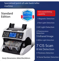 Compteur de billets AL-920 de qualité professionnelle 2 CIS, détection de devises mixtes, compteur de billets multi-devises, machine de comptage de billets UV MG IR