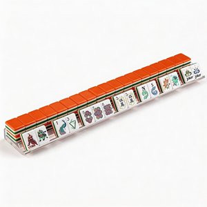 Mahjong américain en stock, tuiles de mahjong peintes à la main en acrylique pour jeu de loisirs - Product Image 5