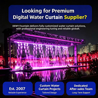 Fuente de Agua Digital para Exteriores con Cortina de Agua, Texto e Imagen Personalizados, Fuente de Agua Danzante para Entrada de Centro Comercial o Plaza