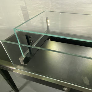 Gabinete de escaparate de mesa de cristal de lujo personalizado para exhibición de antigüedades de museo, equipo de exposición LED moderno - Product Image 3