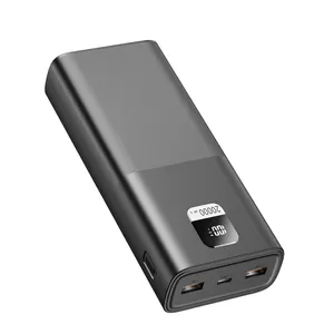 USB C 외부 배터리 팩 PD 45W Powerbank 20000mah 전원 은행 맥북 프로 화웨이 삼성 HP 델 마이크로 소프트 표면 아이폰