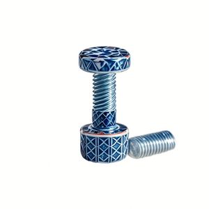Vis de fixation en titane et acier au carbone anodisé haute résistance classe 6 pour moto, ensemble personnalisé conique - Product Image 1