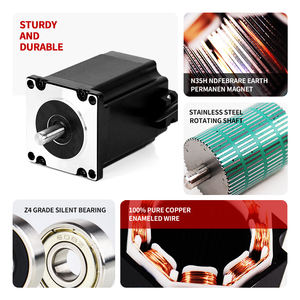 ชุดมอเตอร์ไดรเวอร์ไฮบริดสเต็ปปิ้งมอเตอร์ <span class=keywords><strong>Nema</strong></span> <span class=keywords><strong>23</strong></span> 4.2a ของ Kaihong รุ่น 57bygh76 - Product Image 5