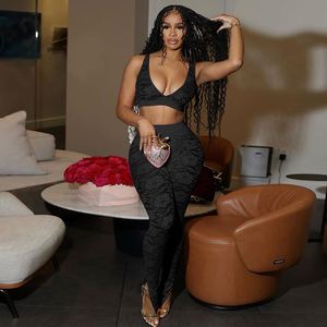 Nuovi arrivi 2025 <span class=keywords><strong>Boutique</strong></span> Set di pantaloni di pizzo Sexy a due pezzi da <span class=keywords><strong>donna</strong></span> di buona qualità - Product Image 3