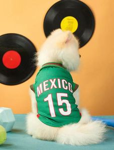 Ropa de Verano para Perros y Gatos al por Mayor, Ropa Deportiva Cómoda, Camisetas para Mascotas con Diseño de Fútbol, Ropa de Baloncesto - Product Image 5