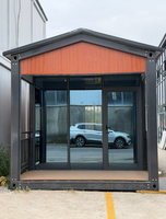 Maisons préfabriquées, maison-conteneur 20 pieds, toit en A, mini-maisons, toilettes portables personnalisables pour les chantiers de construction en plein air