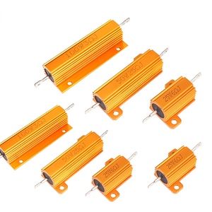 1PCS线绕电阻器10W 25w铝功率金属外壳1 2 3 5 10 12 15 20 39 47 50 68 82 100 1K 10k欧姆负载电阻器 - Product Image 1
