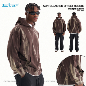 Sweat-shirts à capuche pour hommes en coton 100% 420 g/m², poids <span class=keywords><strong>lourd</strong></span>, vierges, impression personnalisée de logo, sweat-shirts à capuche délavés à l'acide pour hommes - Product Image 5