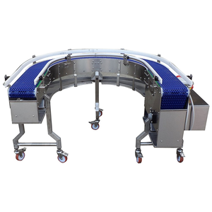 Chất lượng cao tùy chỉnh nhựa đường cong Modular vành đai băng tải Hệ thống giá - Product Image 5
