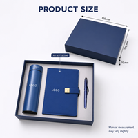 Coffret Cadeau d'Affaires avec Gobelet Intelligent à Affichage de Température, Carnet en Cuir PU, Stylo, Logo Personnalisé, Boîte Cadeau Promotionnelle d'Entreprise