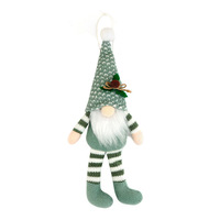 Zwei Stile Gestrickte Sitzende Gartenzwerg-Ornamente Neutrale Grüne Tomte Tischdekoration für Weihnachten Winter Zuhause Kamin Party Deko Geschenk