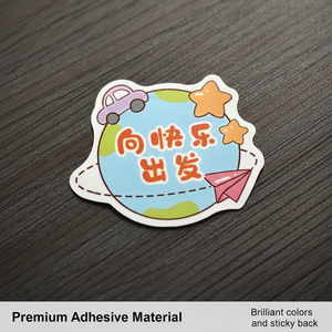 Custom printed card notebook <b>waterproof</b> vinyl stickers, die-cut logo stickers, cartoon self-adhesive PVC <b>labels</b> stickers - Product Image 5