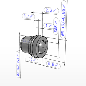K0582 KIPP Plunger de resorte autoretenible con anillo de retención y bola de acero inoxidable para posicionamiento y indexado de precisión - Product Image 5