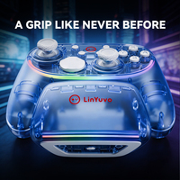Control de Juego Recargable KS62 con Diseño Ergonómico Antideslizante y LED RGB