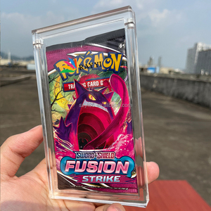 pour booster pack <span class=keywords><strong>Pokémon</strong></span> en acrylique transparent avec couvercle magnétique personnalisé de qualité supérieure - Product Image 1