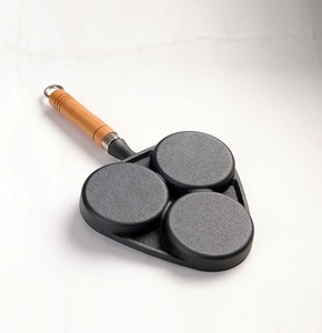 Venta al por mayor Suministro de fábrica Precio de fábrica Sartén antiadherente de hierro fundido con 3 tazas de tortitas de huevo Sartén para tortillas sartén para hamburguesas - Product Image 2