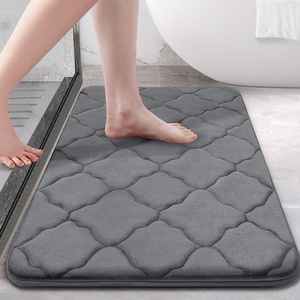 FMT prix d'usine ménage antidérapant salle de bain porte tapis de pied confortable doux absorbant mousse <span class=keywords><strong>à</strong></span> mémoire de forme tapis de bain - Product Image 2