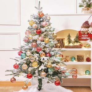New Christmas Decoration Set Glitter PE Special Shaped Balls Mixed Hanging Ornaments For Christmas Tree - Product Image 4