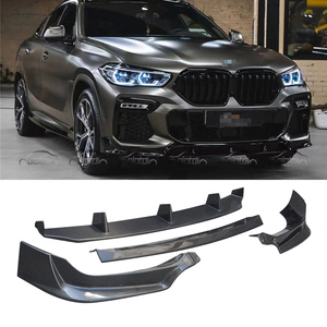 Lame de pare-choc avant à lèvre en carbone avec séparateur, accessoire pour voiture, <span class=keywords><strong>BMW</strong></span> G06 <span class=keywords><strong>X6M</strong></span> G05 X5M <span class=keywords><strong>2019</strong></span> + - Product Image 1