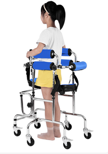 リハビリ機器 歩行器 折りたたみ式シート付き 車輪高さ調節可能 下肢障害者 大人 高齢者向け - Product Image 3