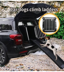 <span class=keywords><strong>Jaula</strong></span> de viaje Universal para <span class=keywords><strong>maletero</strong></span> de coche de gama alta para perros y gatos, portador de aleación de aluminio con amortiguador de cinturón para protección de gatos y perros - Product Image 4