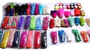 Màu Cam May Vải Ribbon Ngỗng Lông Fringe Trim Cho DIY Thủ Công Quần Áo Ăn Mặc Trang Phục Hat Phụ Kiện Đảng Trang Trí Nội Thất - Product Image 5