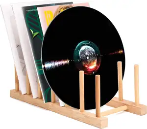 家居用品环保木质乙烯基唱片光盘展示储物架支架Vulcanus