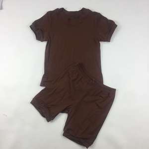 Conjuntos de Ropa de Verano para Niños y Niñas de Algodón Suave en Colores Puros, Camisetas con Pantalones Cortos - Product Image 6