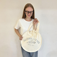 Bolso Tote de Lona Resistente para Mujer, Ecológico, con Certificación CE/ISO, de Gran Venta, Duradero, Mediano, para Compras Diarias, con Cinta Decorativa