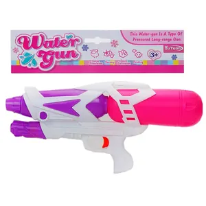 Yüksek kaliteli yaz yüzme havuzu plastik su tabancası kızın pembe su ateşli silah oyuncak